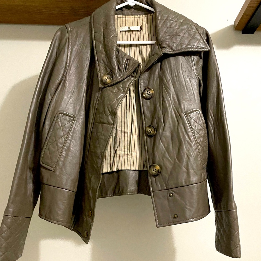 Mike & Chris Lamb Leather jacket xs
